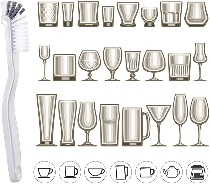 ELANE 10 Pcs Dish Scrub Brush Small Scrub Brushes - Image 3