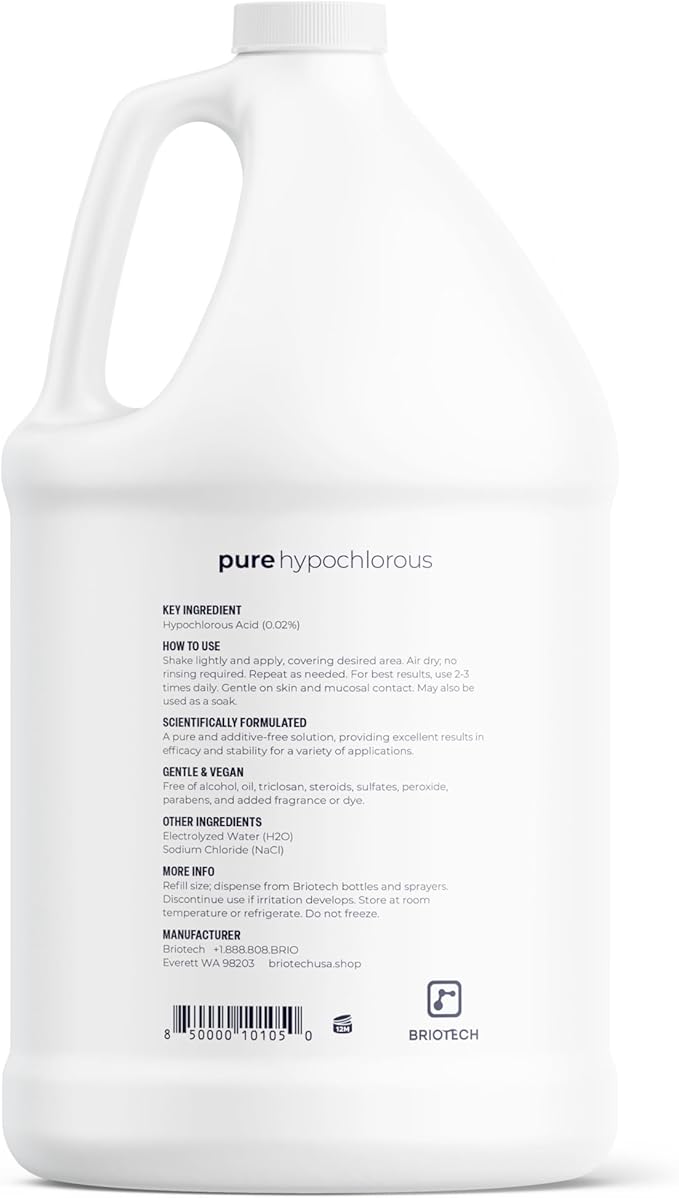 BRIOTECH Pure Hypochlorous Acid Cleanser, Original Premium HOCl Topical Solution - Image 9