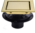 RANDOM Brushed Gold Shower Drain Square by RANDOM