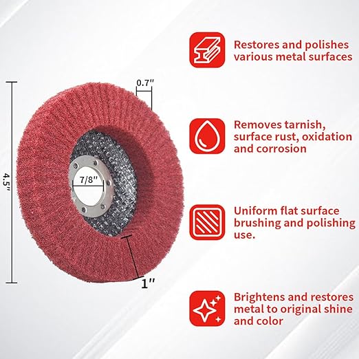 10Pcs 320 Grit Scour Flap Disc 4 1/2 Inch Angle Grinder Attachment General - Image 2