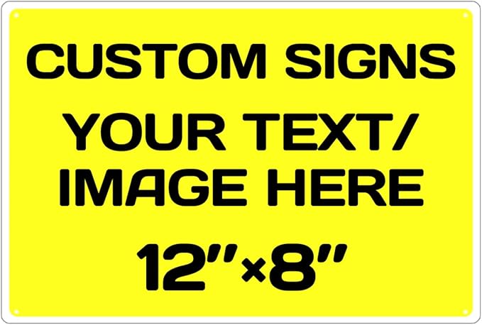 Personalized Aluminum Metal Signs by Repaly