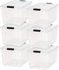 IRIS USA 72 Qt Stackable Plastic Storage Bins by IRISUSA