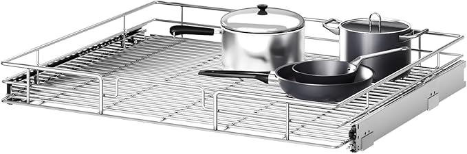 Pull Out Cabinet Organizer 30" W x 21½" D, Heavy Duty Cabinet Pull Out Shelves by Unknown