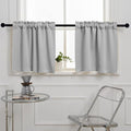 Pickluc Light Grey Cafe Curtain by PICKLUC