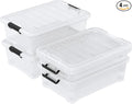 4 Packs Under Bed Storage Containers by Waikhomes