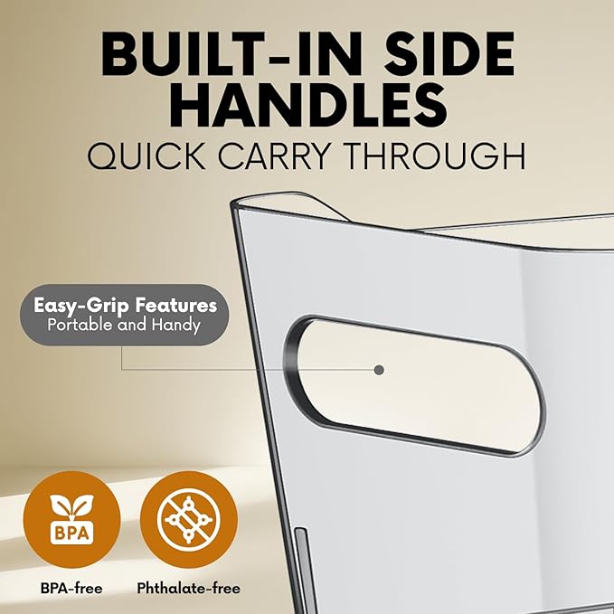 Clear Storage Bins, Pantry Organizers and Storage Containers Fridge Organizer - Image 3