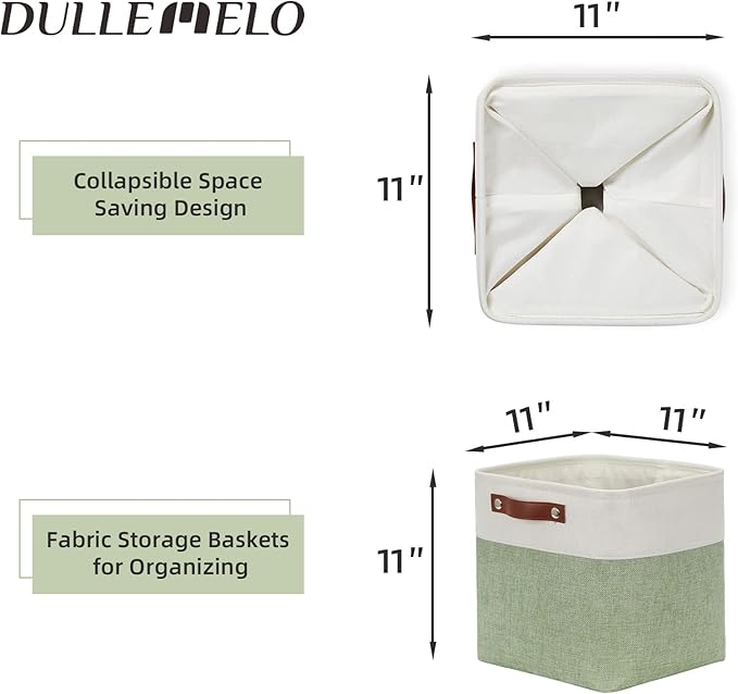 DULLEMELO Storage Baskets for Organizing, Fabric Storage Cubes for Dog Toy Box - Image 3