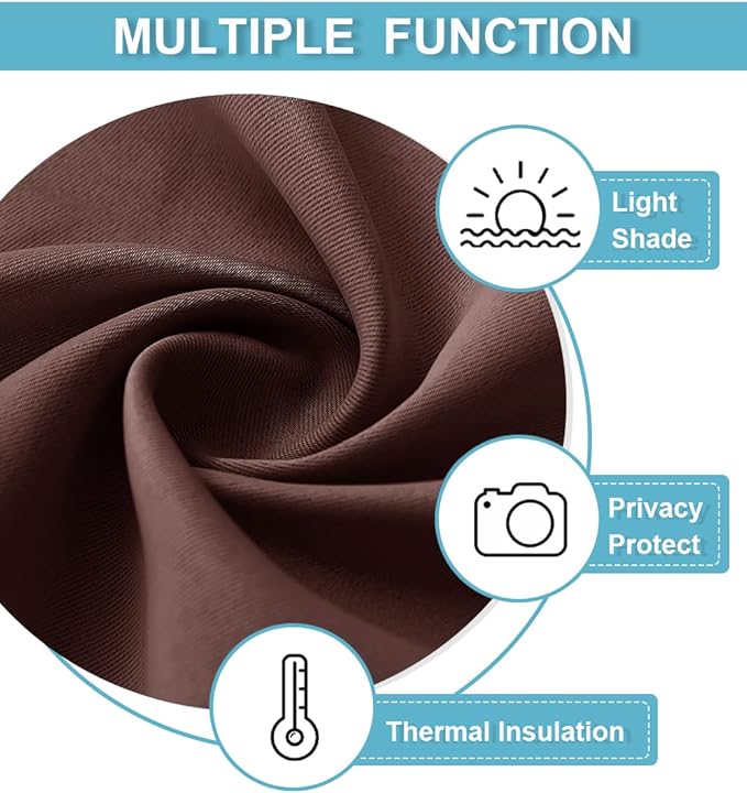 RYB HOME Blackout Curtains for RV Camper Windows, Privacy Thermal Insulating - Image 5