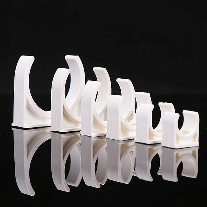 100 Pcs U-Shaped PVC Water 16mm Pipe Clamps Clips, U-Shaped Buckles Fit - Image 6