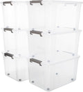Citylife 6 Packs 69 QT Plastic Storage Bins by CitylifeHomeOrganization