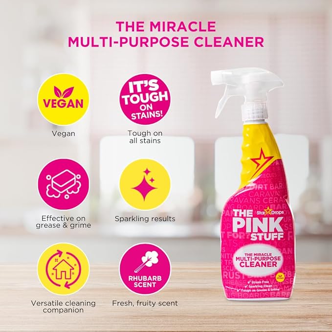 Stardrops - The Pink Stuff - The Miracle Cleaning Paste, Bathroom Foam Spray - Image 3