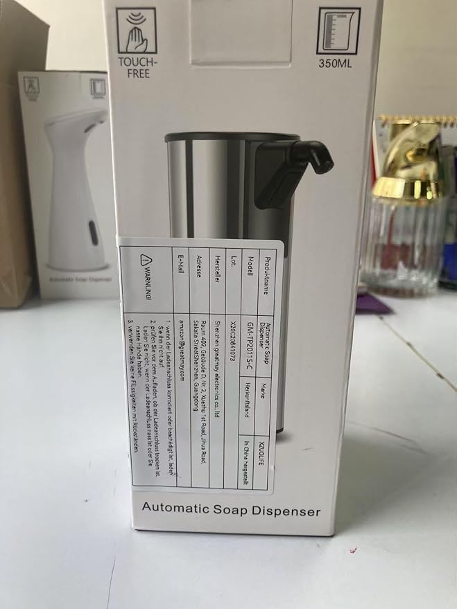 Automatic Soap Dispenser Touchless 11.8oz 4-Level Adjustment Auto Hand Soap - Image 10
