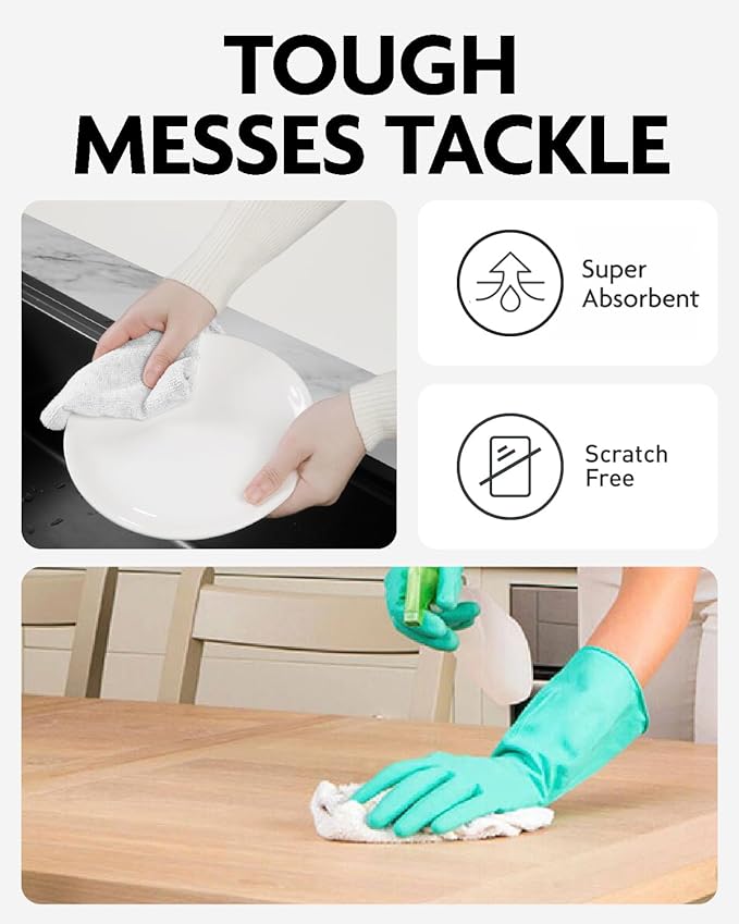 Fantasticlean Microfiber Cleaning Cloth Roll -75 Pack, Tear Away Microfiber - Image 4