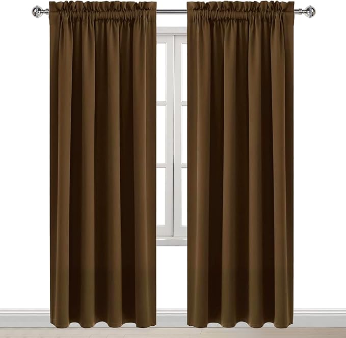 DWCN Blackout Curtains Room Darkening Thermal Insulated Bedroom Curtains Window - Image 9