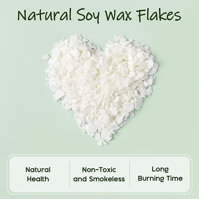 UNOTENA Soy Wax Flakes, Natural Candle Wax, Organic Soy Wax - Image 3