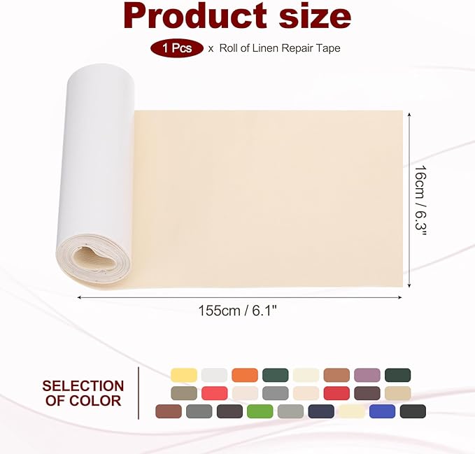 PATIKIL Leather Patches Tape for Furniture, 6.3 x 61 Inch Self Adhesive Vinyl - Image 2