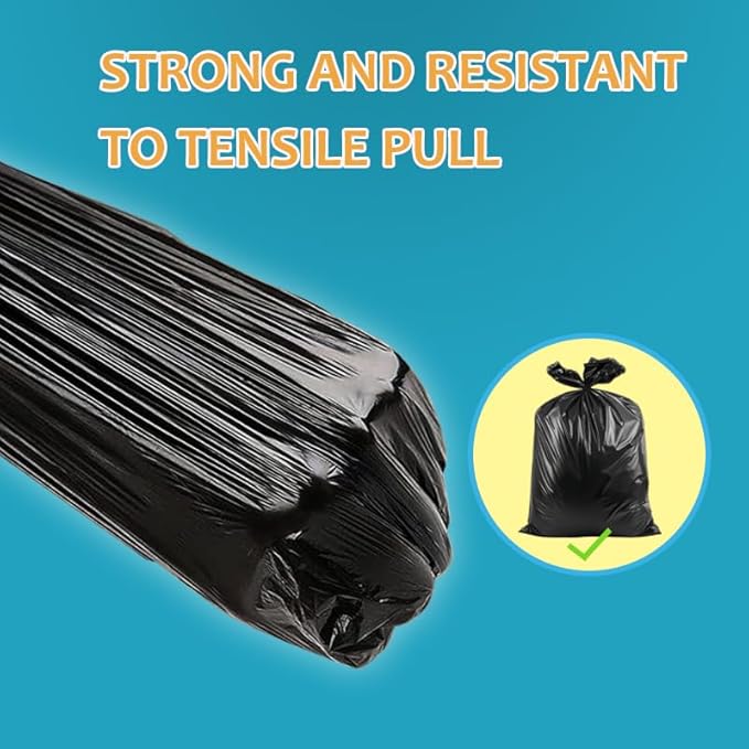 55-60 Gallon Black Trash Bags 200 Bags by RayPard Extra Large Multi-Use Heavy - Image 4