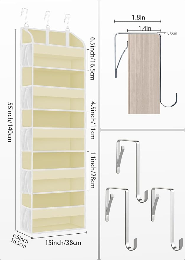 1 Pack Over The Door Storage Organizer - Image 4