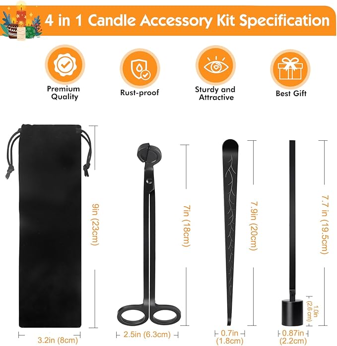 4 in 1 Candle Accessories Kit - Image 2