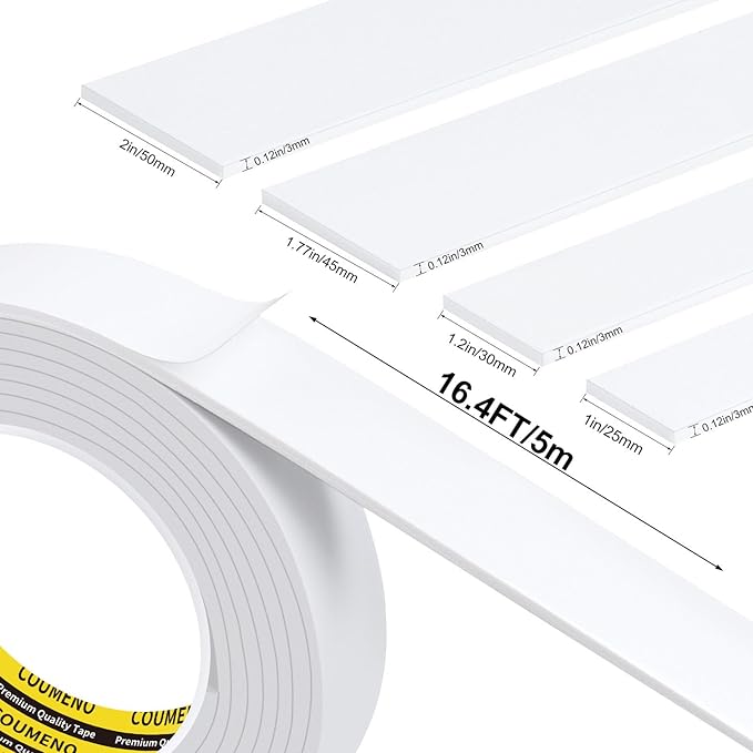 Single-Sided EVA Foam Tape, Single-Sided Sealing Strip Foam Pad Sponge Tape - Image 2