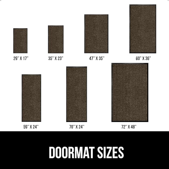 GORILLA GRIP Traffic Guard Door Mat, 2 Pack, Heavy Duty Waterproof Doormat - Image 6