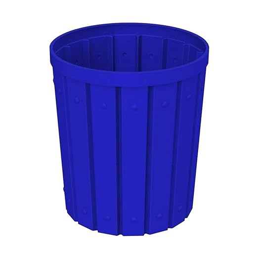 42 Gallon Slatted Circle 100% Recycled Plastic Commercial Outdoor and Indoor - Image 4