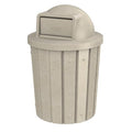 42 Gallon Slated Circle 100% Recycled Plastic Commercial Outdoor or Indoor by SturdyEssentials