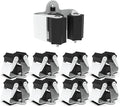 3-H Broom Hanger, Mop Holder Wall Mount 8 Pack, Broom Holder Wall Mount by 3-H