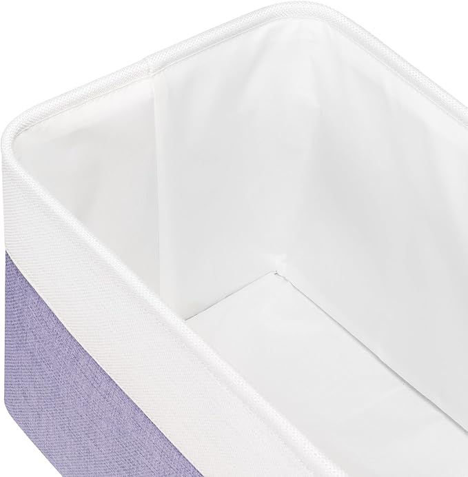 Univivi Large Fabric Storage Baskets Hard Bottom Organizer Bins - Image 6