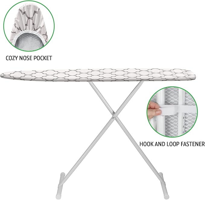 Ironing Board Cover and Pad 15x54 Inch Standard Ironing Board Cover - Image 4