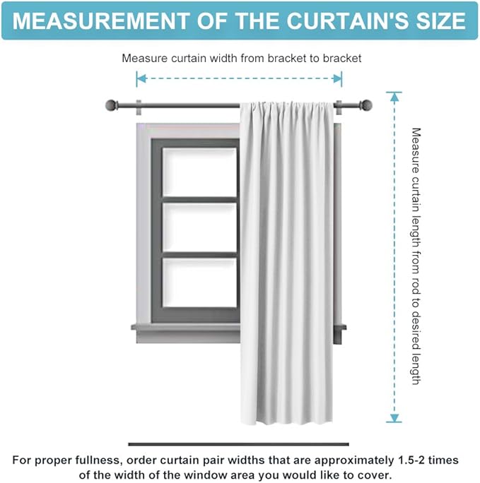 RYB HOME Window Decor Kitchen Curtain Drapes - Image 8