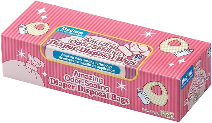 BOS Amazing Odor Sealing Baby Diaper Disposal Bags by BOS
