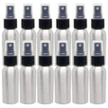 2 fl oz Aluminum Bottle with Black Spray Cap by Greenals
