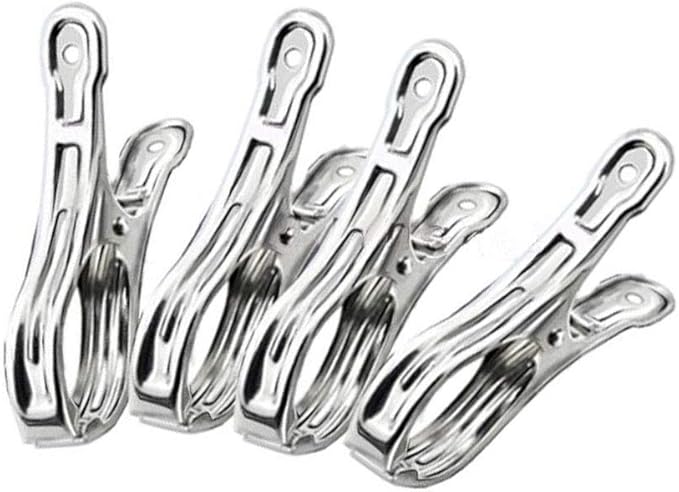 Metal ClothesPins, Row Cover Clips 20 Pack 3.5 Inch Stainless Steel Pool Towel by Commoditydisplay
