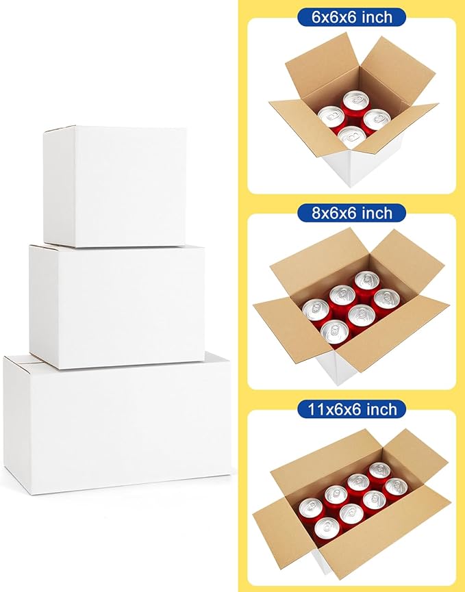 Assorted-Sizes-Shipping-Boxes-45-Pack: 6x6x6 & 8x6x6 & 11x6x6 - Image 2