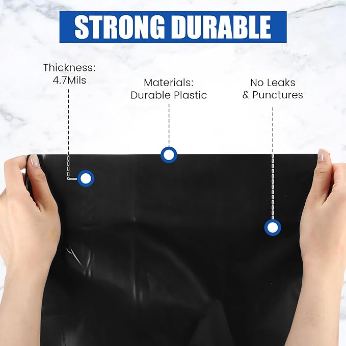 24 Pcak Trash Compactor Bags for 15" Wide Models Black Heavy Duty Garbage - Image 3