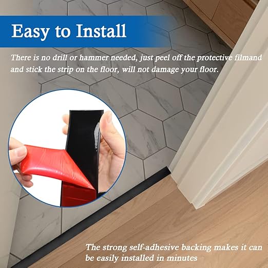 Floor Transition Strip Self Adhesive Floor Cover Strips Laminate 2" Wide Vinyl - Image 3