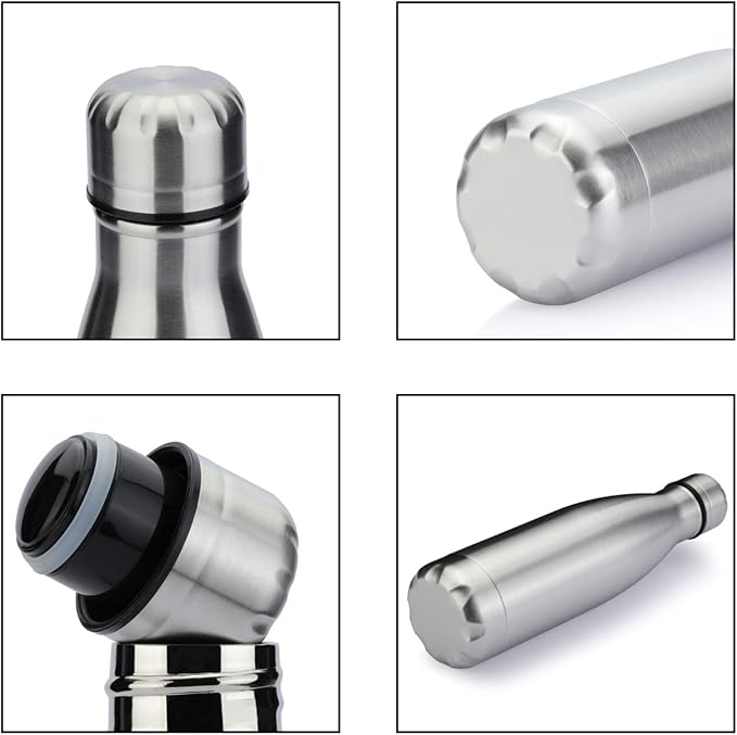 MEWAY 17oz Sport Water Bottle 4 Pack Vacuum Insulated Stainless Steel - Image 6
