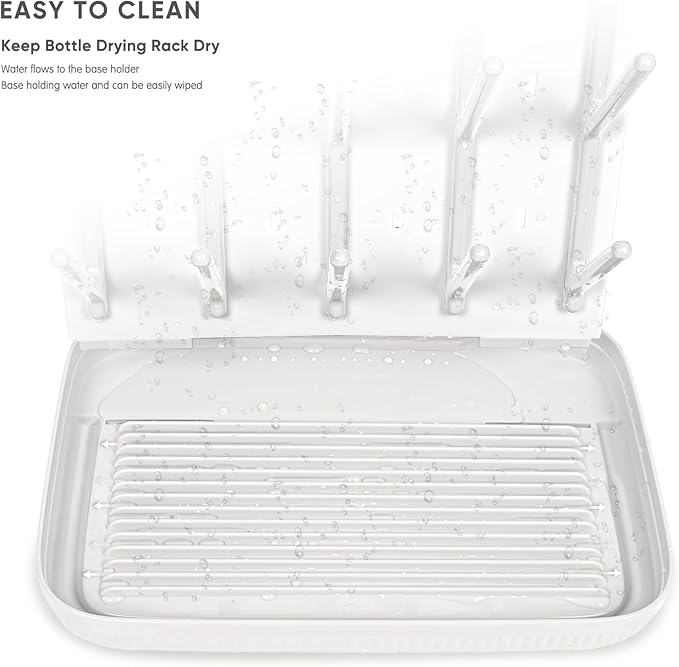 Termichy Baby Bottle Drying Rack: Large Vertical Bottle Dryer Rack Holder - Image 3