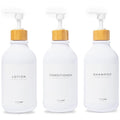 MaisoNovo Refillable Shampoo and Conditioner Bottles | 16.9 fl oz Set of 3 by MaisoNovo-TheArtofSustainableLiving