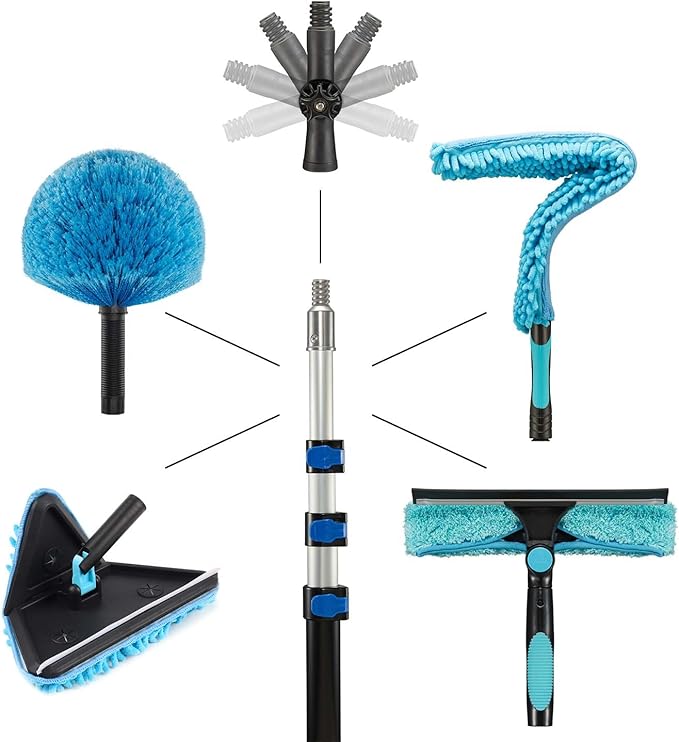 20 Feet High Ceilings Baseboard Wall Cleaner Mop - Image 5