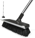 ITTAR Scrub Brush with Long Handle, Heavy-Duty Floor Cleaning Brush, 2-in-1 by ITTAR