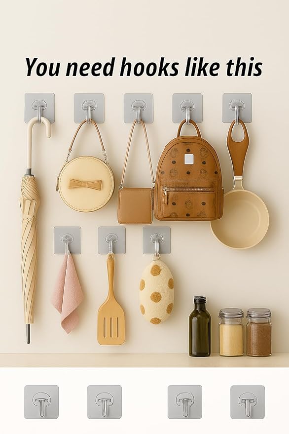 Heavy Duty Adhesive Wall Hooks - Image 4