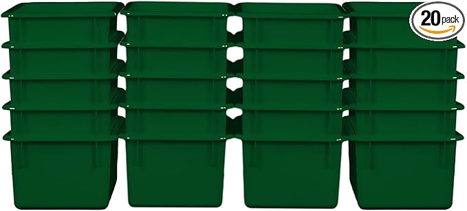 Wood Designs Cubby Storage Bin, Heavy Duty Plastic Containers by Unknown
