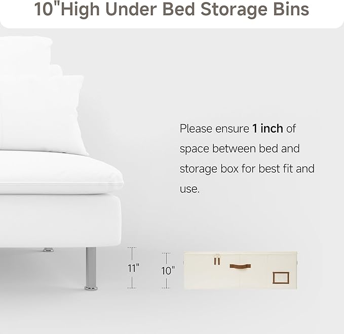 StorageWorks Under Bed Storage Bins, 90L Clothes Organizer - Image 8