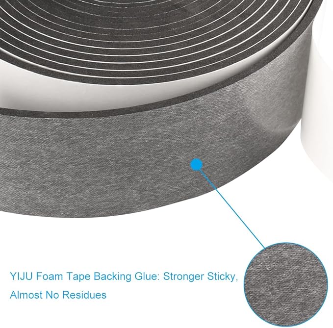 High Density Foam Tape, 2 Inch Wide x 1/8 Inch Thick Door Insulation Tape - Image 3