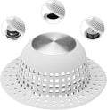 Shower Drain Hair Catcher, Bathtub Drain Cover Foldable Silicone Shower & Tub by SayGoodbyetoHairClogging