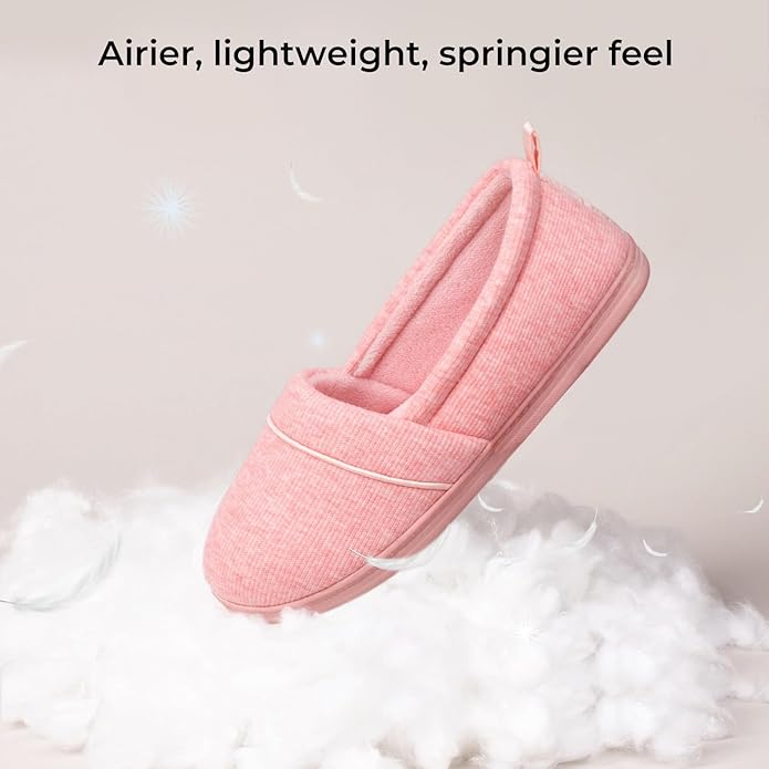 HomeTop Women's Comfy Loafer Slippers Lightweight Memory Foam Non-slip Indoor - Image 5