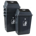 13 Gallon Swing Top Garbage Can, Plastic Waste Bin by Parlynies