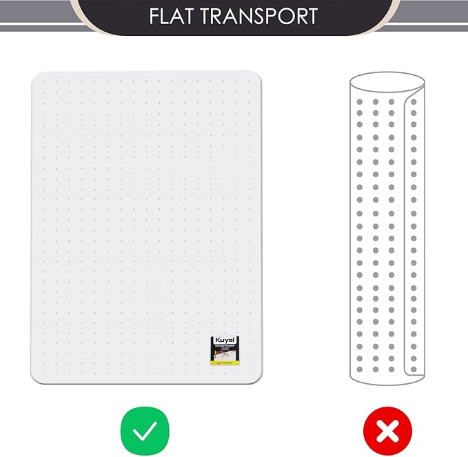 Kuyal Office Chair Mat for Carpet, 32x48 Clear Heavy Duty Computer Chair Mat - Image 7